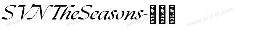 SVN TheSeasons字体转换 SVN TheSeasons字体转换